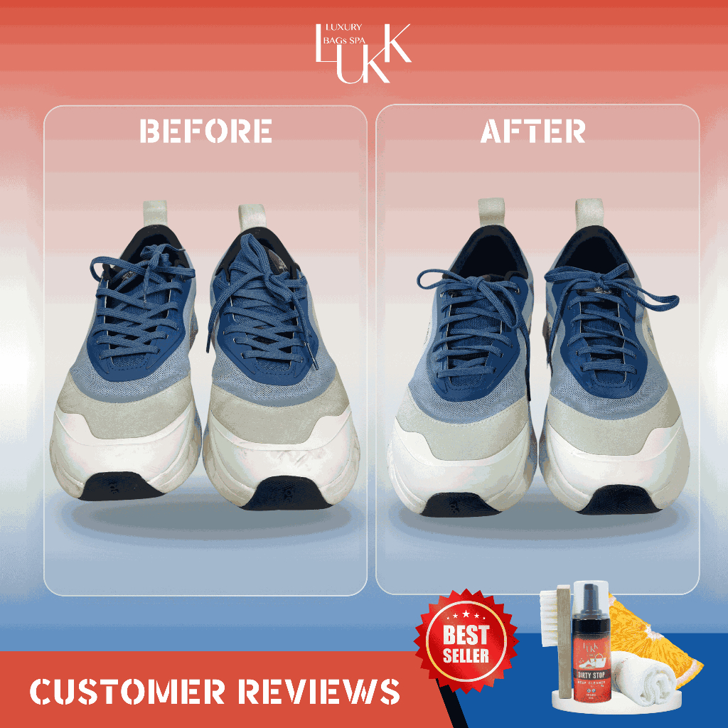 ซักรองเท้า BY LUKK น้ำยาทำความสะอาดรองเท้า สปารองเท้า New Balance 530 สูตร ออแกร์นิค🍊Deep Cleaner