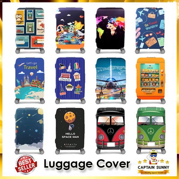 ผ้าคลุมกระเป๋าเดินทาง ผ้ายืด รุ่นผ้าหนา – Travel Collection