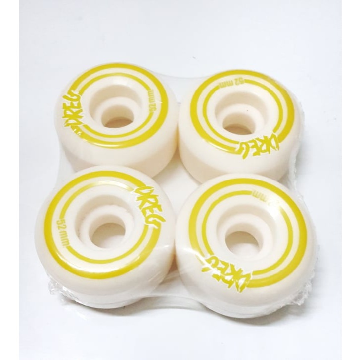 DREG Skateboard Wheels 52mm Conical Yellow