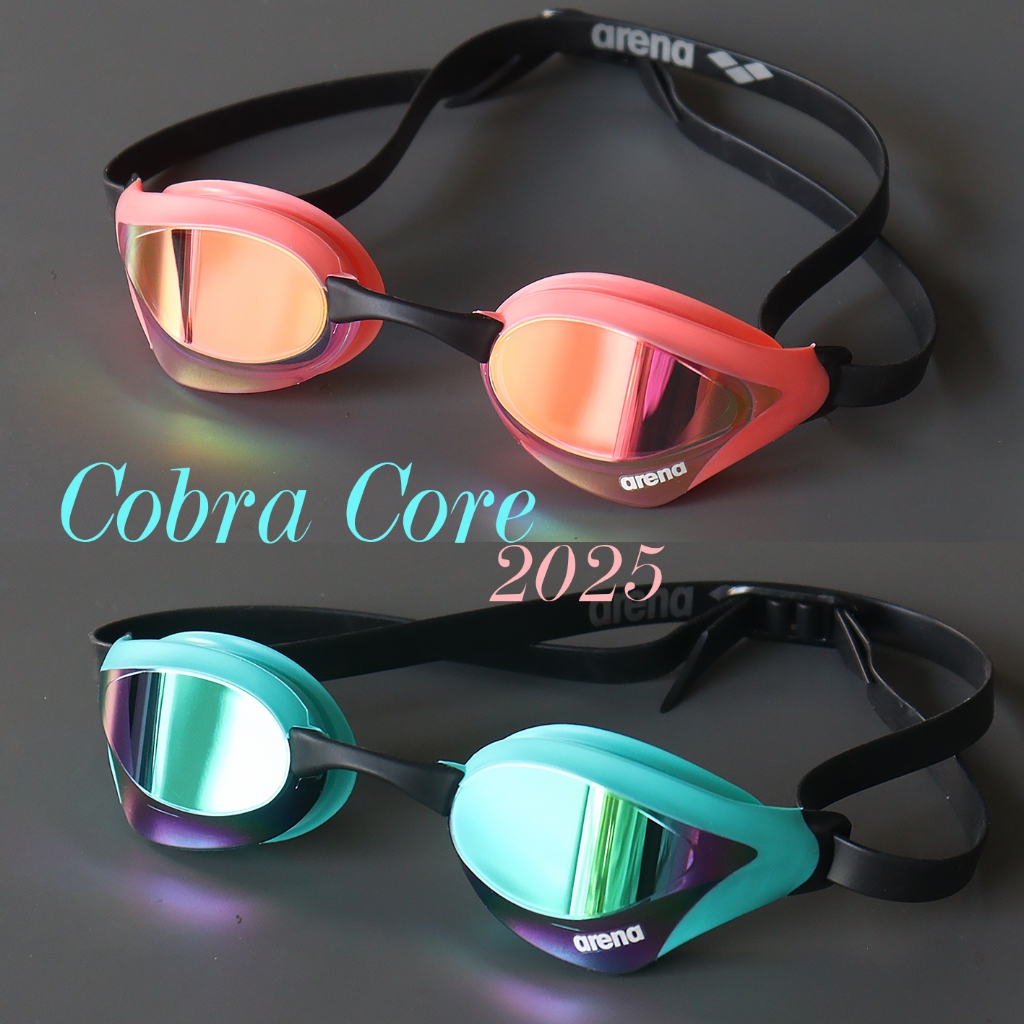 แว่นตาว่ายน้ำอารีน่าเจแปน Cobra Core คอลเลคชั่นสีปี 2025 (ไม่มีนวัตกรรม Swipe)