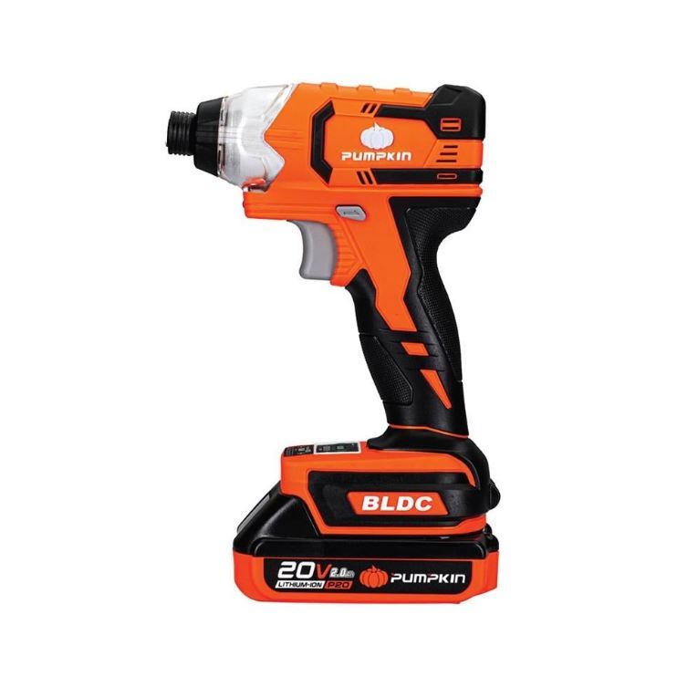 สว่านไขควงกระแทกไร้สาย ไร้แปลงถ่าน 1/4" 20V (50261) PUMPKIN