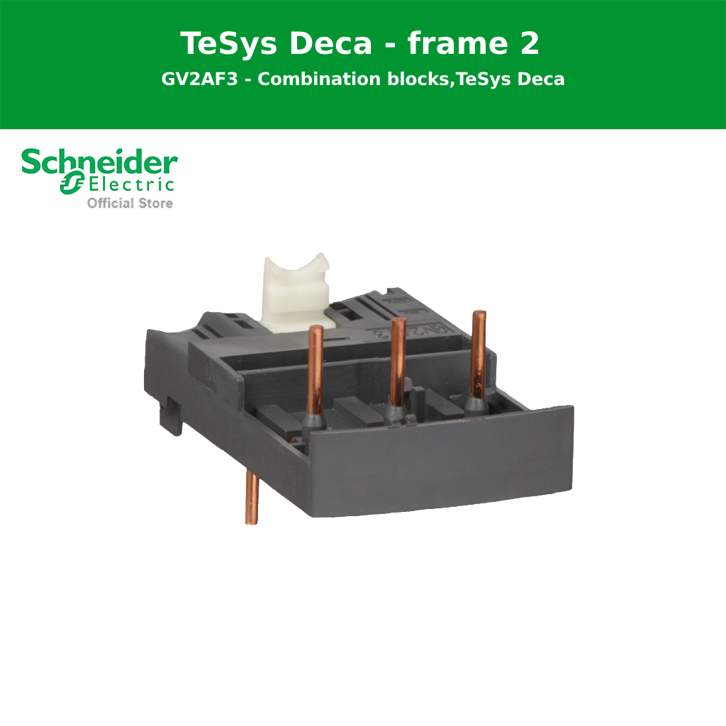 Schneider Electric Combination blocks,รุ่น Tesys Deca,with contactor LC1D09...D38 (GV2AF3)