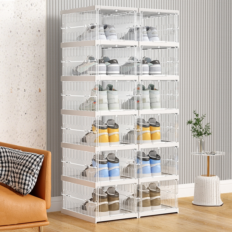 HOGO กล่องรองเท้า กล่องใส่รองเท้า กันฝุ่นและกันน้ำ โปร่งใส แข็งแรง ทนทาน พร้อมส่ง