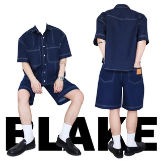 JAMANBKK / BLAKE SHIRT / เสื้อเชิ้ตยีนส์ ทรงครอป