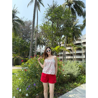 PYCK CLOTHING 🌼 ลายใหม่ ✨สายเดี่ยวผ้าคอตตอน ลายน่ารัก ผ้าดีใส่สบายมาก ไม่ร้อน