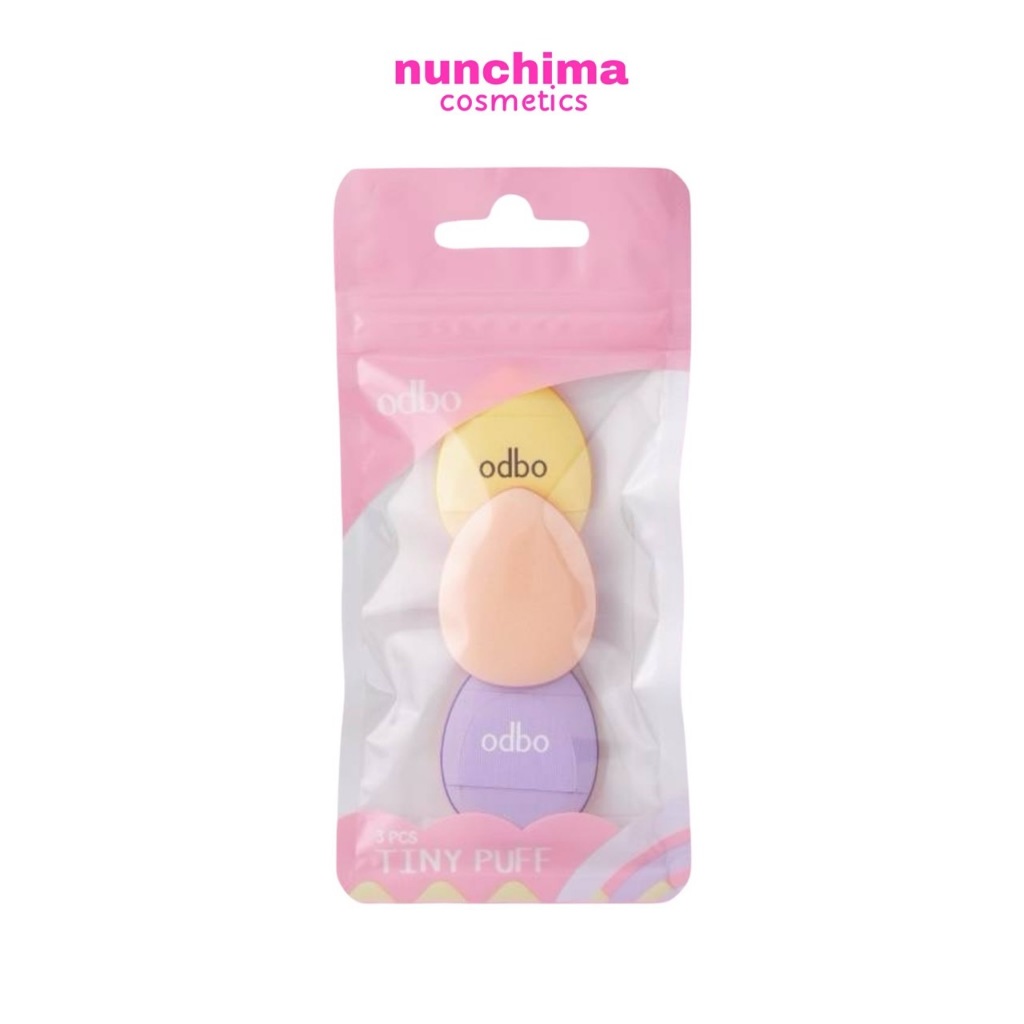 OD8063 Odbo Tiny Puff โอดีบีโอ ไทนี่ พัฟ 3 ชิ้น