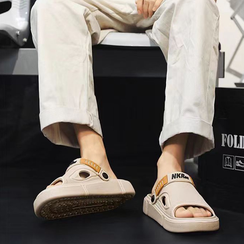 LGShoes สินค้าคุณภาพดี รองเท้าแตะผู้ชาย สีสวยแมทช์ง่ายมาก ใส่ได้ทุกวันไม่มีเบื่อ วัสดุยางอย่างดี ทำความสะอาดง่ายด้วยน๊า - รูปที่ 7