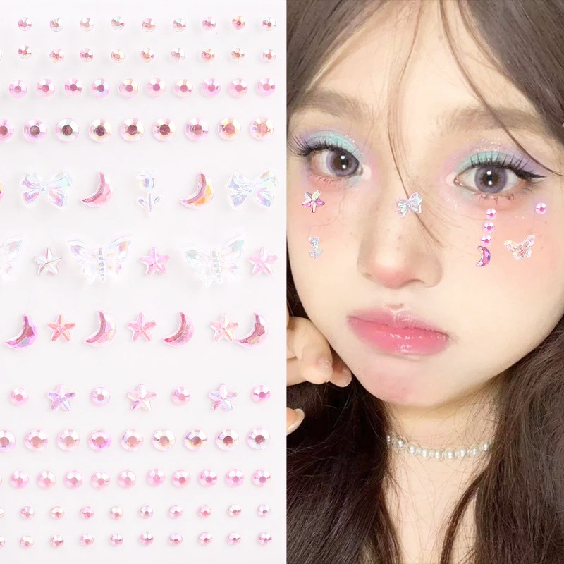 ในไทย💖คริสตัสติดตาสติกเกอร์เพชรพลอยเทียมกันน้ำกันรอยยาวนานสําหรับตกแต่งใบหน้าเหมาะสำหรับงานปาร์ตี้วันหยุดDIY - รูปที่ 5