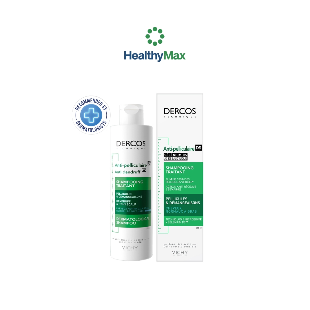 VICHY DERCOS ANTI-DANDRUFF SHAMPOO แชมพูขจัดรังแค ป้องกันการกลับมาเป็นซ้ำ