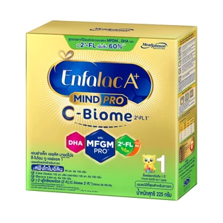 นมผง เอนฟาแล็ค เอพลัส ซี-ไบโอม สูตร1 (225 กรัม) Enfalac A+ MindPro C-Biome Stage1 (225 g)