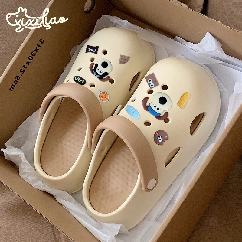 Koimoi ใหม่พร้อมส่ง รองเท้าแตะหัวโตแฟชั่น มีสายรัดส้น ใส่ได้ 2 แบบสีสวยมากมีให้เลือกหลากหลายสี ทรงสวยน้ำหนักเบา วัสดุทำจ