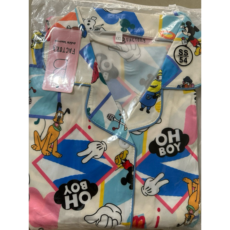 ชุดนอนป้ายB factory อก54รวมการ์ตูน