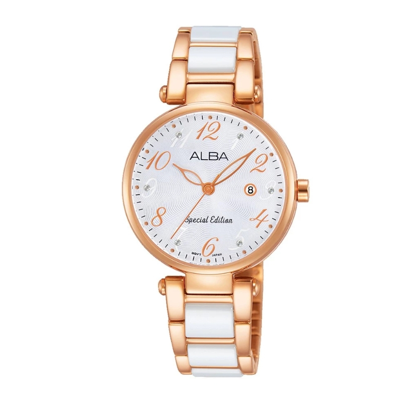 Alba แท้ 100% นาฬิกาข้อมือผู้หญิง รุ่น AH7N74X1 (Special Edition) แถมสร้อยคอ [รับประกัน 1 ปี]