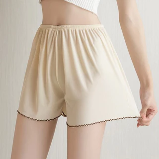 C09 กางเกงขาสั้น M-4XL ขอบขาหยัก ซับใน ใส่นอน ผ้านิ่ม สีพื้นใส่สบาย เอวยืดหยุ่นได้ดี พร้อมส่ง กางเกงไซส์ใหญ่ กางเกงคนอวบ
