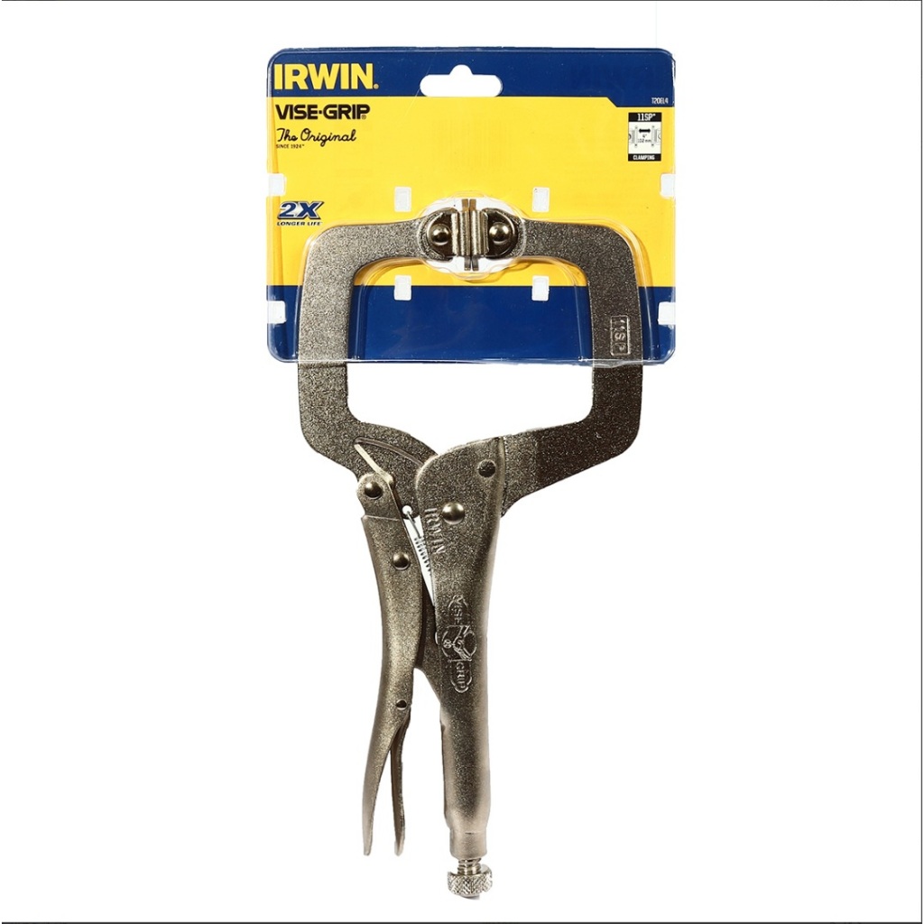 IRWIN คีมล็อคตัวซี(มีแผ่นรอง) ขนาด 11" IRWIN รุ่น 11SP