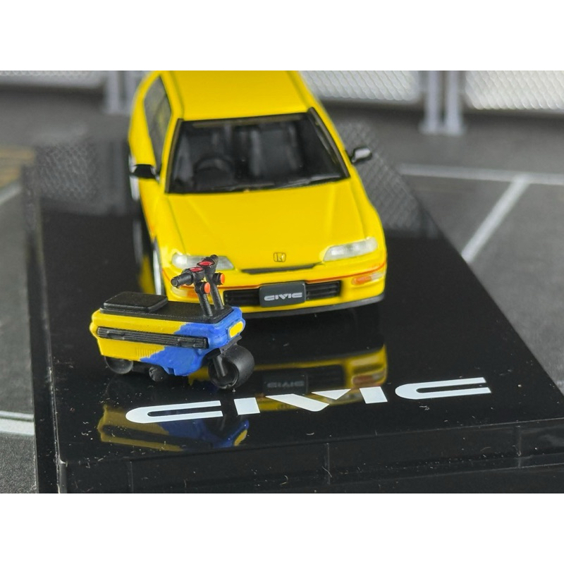 🔹 Figure คน + รถมอเตอร์ไซค์ Motocompo Spoon Scale Q ยี่ห้อ Resin work - รูปที่ 3