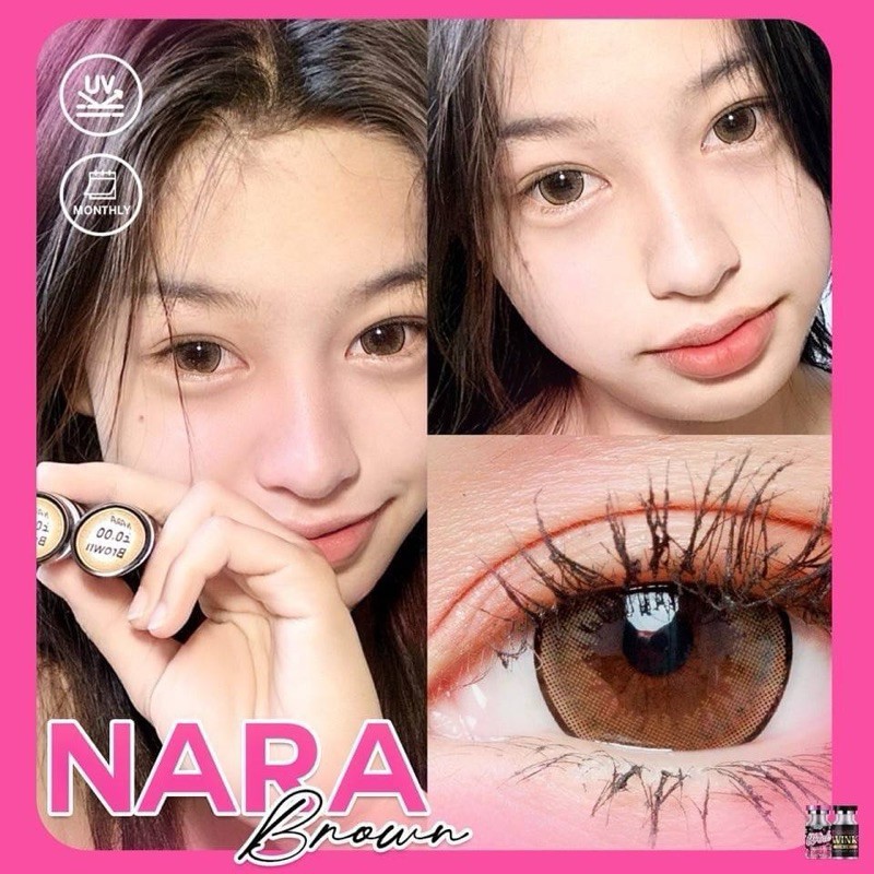 (มีปกติและสั้น) ✨Brown ขนาดตาโต (Bigeyes) สายตาปกติ สายตาสั้น☀️กรองแสง uv จดทะเบียนถูกต้อง 🇰🇷เลนส์สัญชาติเกาหลี🇰🇷