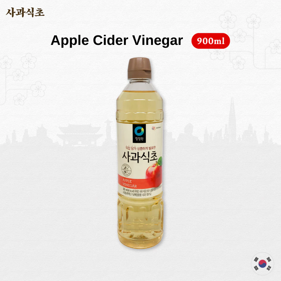 แอปเปิ้ลไซเดอร์ 900ml ซองจองวอน น้ำส้มสายชู Apple Cider Vinegar 사과식초