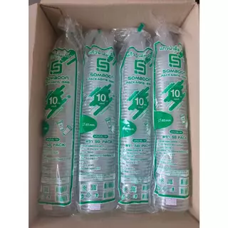 แก้ว 10 ออนซ์ ลอนใส ปาก85 (50 ใบ*20 แถว)(1 ออเดอร์ไม่เกิน 2ลังนะคะ)