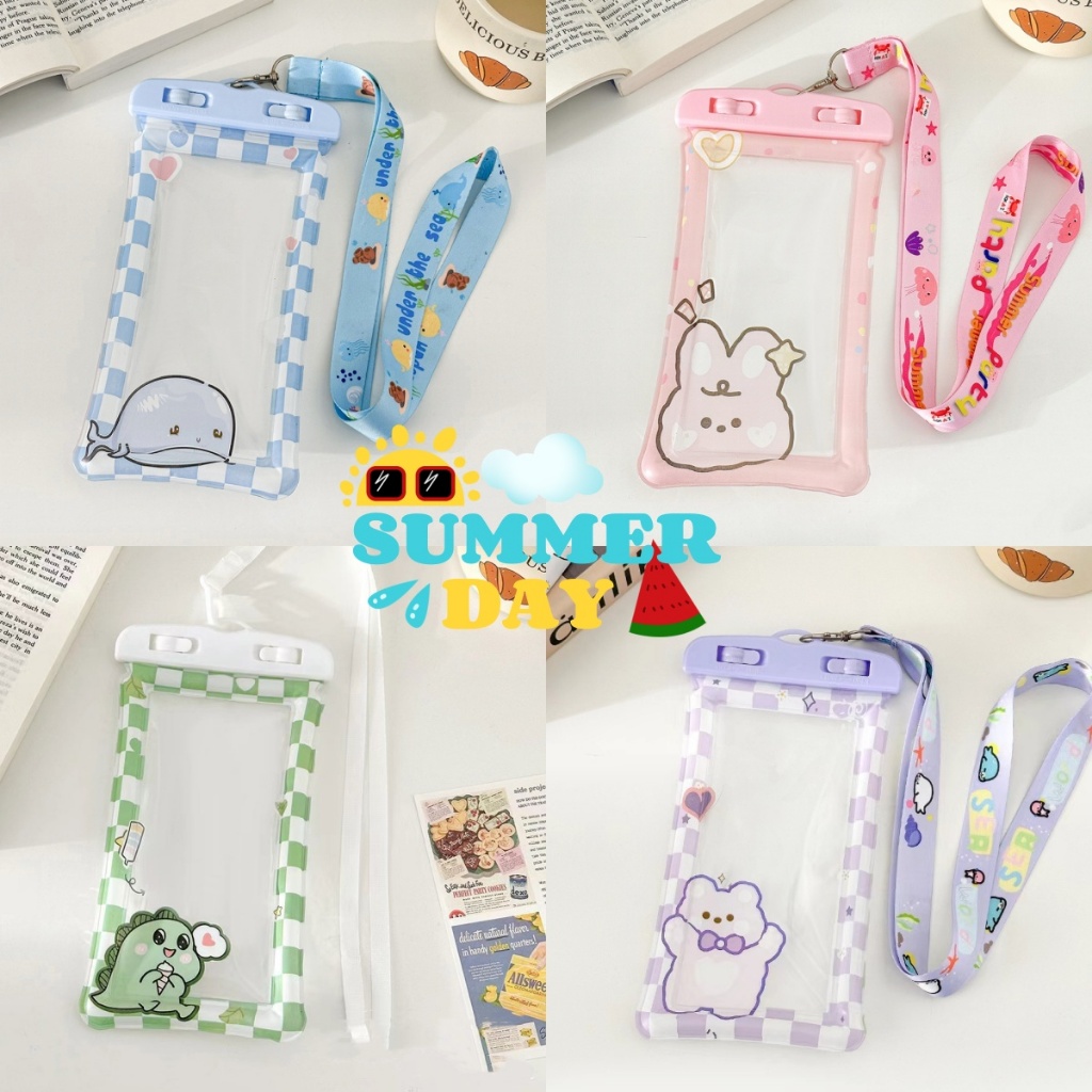 NEW!ซองใส่โทรศัพท์กันน้ำ กระเป๋ากันน้ำ แถมสายห้อยคอ กันน้ํากันกระแทท ระดับ IPX8 มีหลายสีให้เลือก ลาย