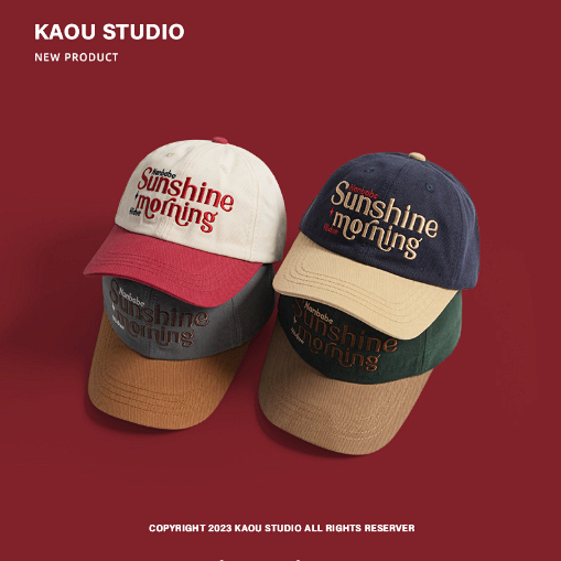 Cap_Sunshine Hat หมวกแก็ป Hiphop ใส่สงกรานต์ ใส่กันแดด มีหลายสี หลายแบบ ลายปัก ลายสกรีน ราคาถูก สไตล์เกาหลี พร้อมส่ง