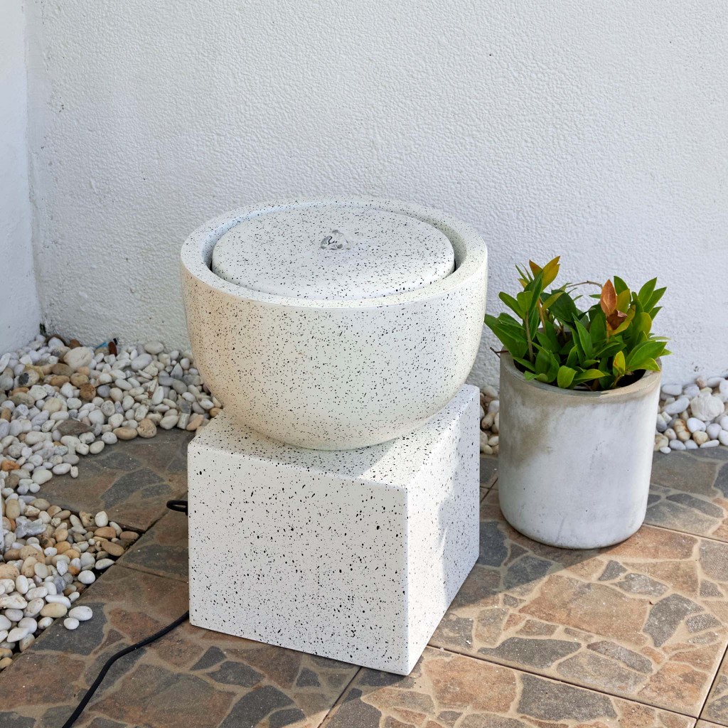 Lonn น้ำล้นไฟเบอร์กลาส รุ่น MINI L03 พร้อมแท่นเหลี่ยม23