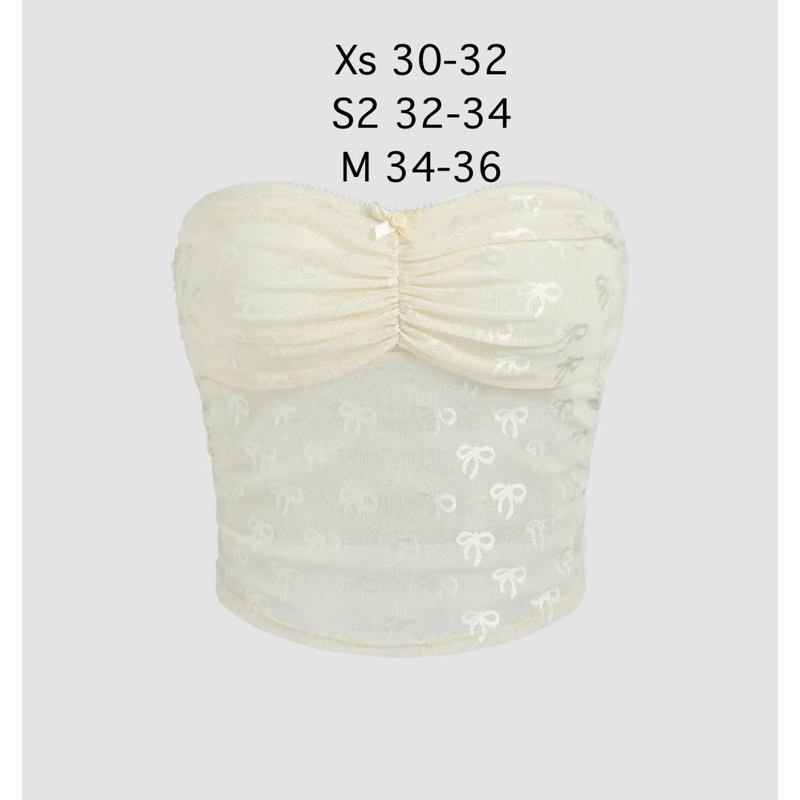 เสื้อเกาะอก ลูกไม้ cider