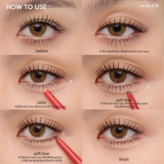 La Glace Fiery Baby-dolly Eye Stick ปากกาดอลลี่อายลากลาส 2in1 เขียนง่าย👀✨