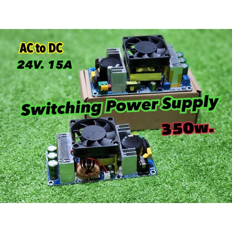 สวิตช์ชิ่ง **ของแท้** 24v 15A 350w Power supply 24v Switching กำลังไฟเต็ม สวิทชิ่ง Power Supply AC To DC