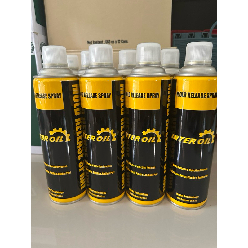สเปรย์ซิลิโคน ยี่ห้อ LUB.JOB Silicone Spray ใช้ได้กับทั้งพลาสติกและยาง ชนิดพิมพ์สีไม่ติด ขนาด 1 ลัง (12 กระป๋อง)