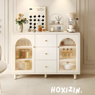 ตู้เก็บของอเนกประสงค์ ประตูกระจกอะคริลิค ตู้ครัวมีลิ้นชัก สว…