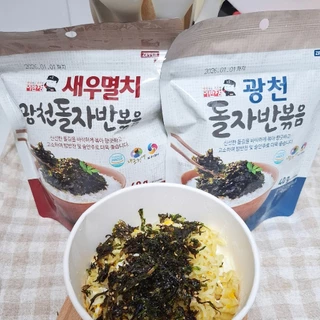 สาหร่ายโรยข้าว รสดั้งเดิม /รสปลาผสมกุ้ง SEASONED LAVER MIXED /SHRIMP & ANCHOVY สาหร่ายเกาหลี Sunuri