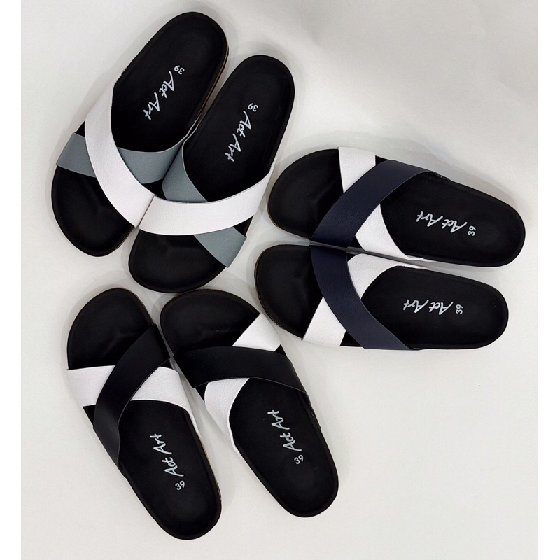 รองเท้าแตะ BiRKEN ACTART สีทูโทน