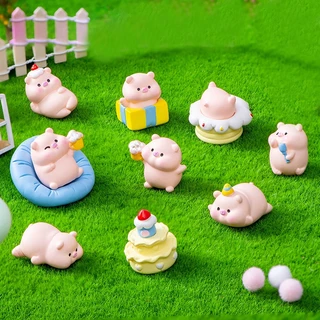 โมเดล - น้องหมู มีให้เลือก 3 Set สำหรับตกแต้งบ้าน สวนถาด อื่นๆ