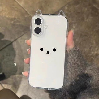 🔥เคสใสหูแมวลายหมี สำหรับรุ่น iphone11 12 13 14 15 16 16promx 16plus ไอโฟน13 promax เคสแฟชั่น 7plus 8plus 15Promax 17 Pro