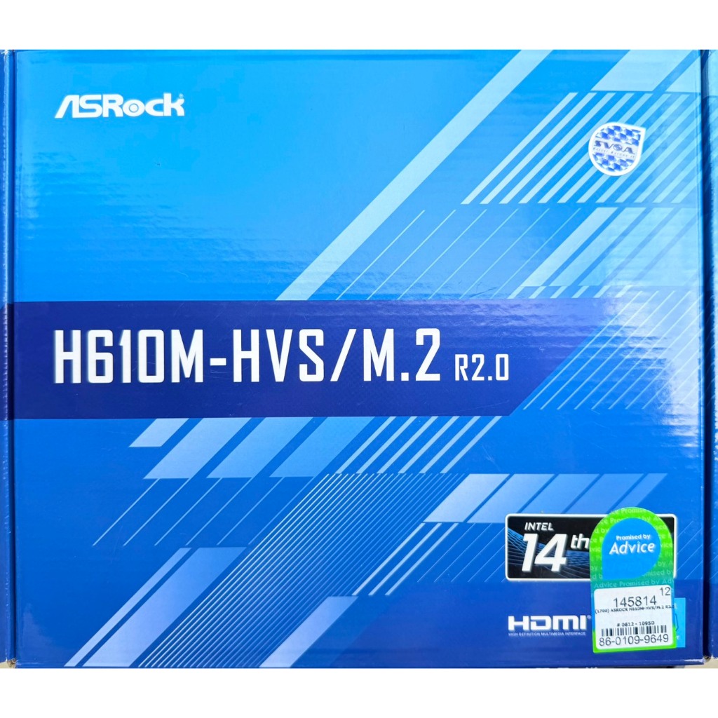 MAINBOARD (เมนบอร์ด) ASROCK H610M-HVS/M.2 R2.0 (DDR4) (SOCKET LGA 1700) (MICRO-ATX) มือสอง ประกันไทย