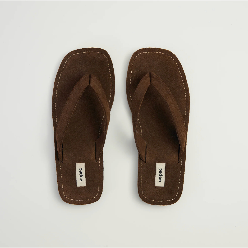 รองเท้าแตะหนังแท้ Copse Everyday Sandals - Deep Brown