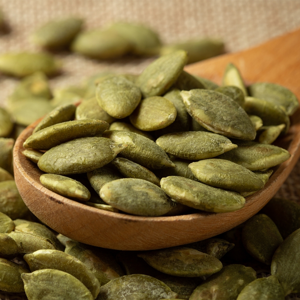 เมล็ดฟักทองอบ 200 กรัม ตรามีม่อน อบกรอบพร้อมทาน แกะเปลือก ไร้เกลือ  ไร้น้ำมัน Roasted Pumpkin Seeds