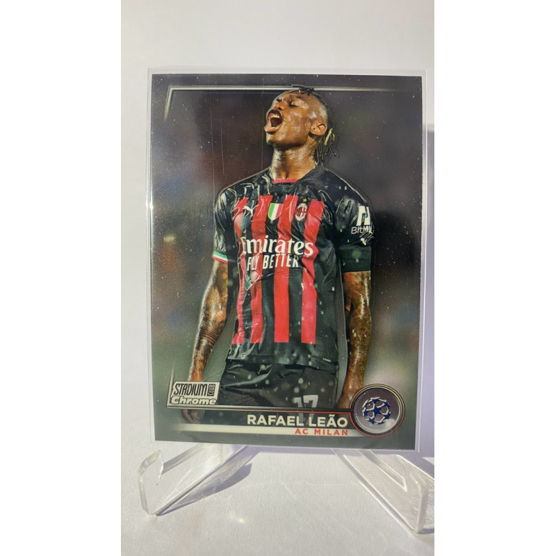 การ์ดนักฟุตบอล RAFAEL LEAO, ACM, TOPPS STADIUM CHROME 2023