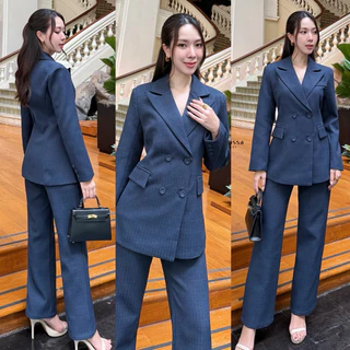 ชุดสูทผู้หญิง ทรงสีกระดุม ผ้าพรีเมี่ยม code 15300