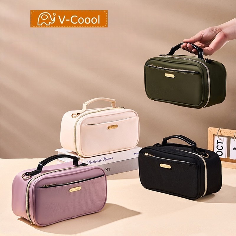 กระเป๋าเก็บความเย็น v-coool รุ่น nylon cooler bag มีสายสะพาย เก็บอุณหภูมิ เก็บนมแม่ ใส่ขวดนม
