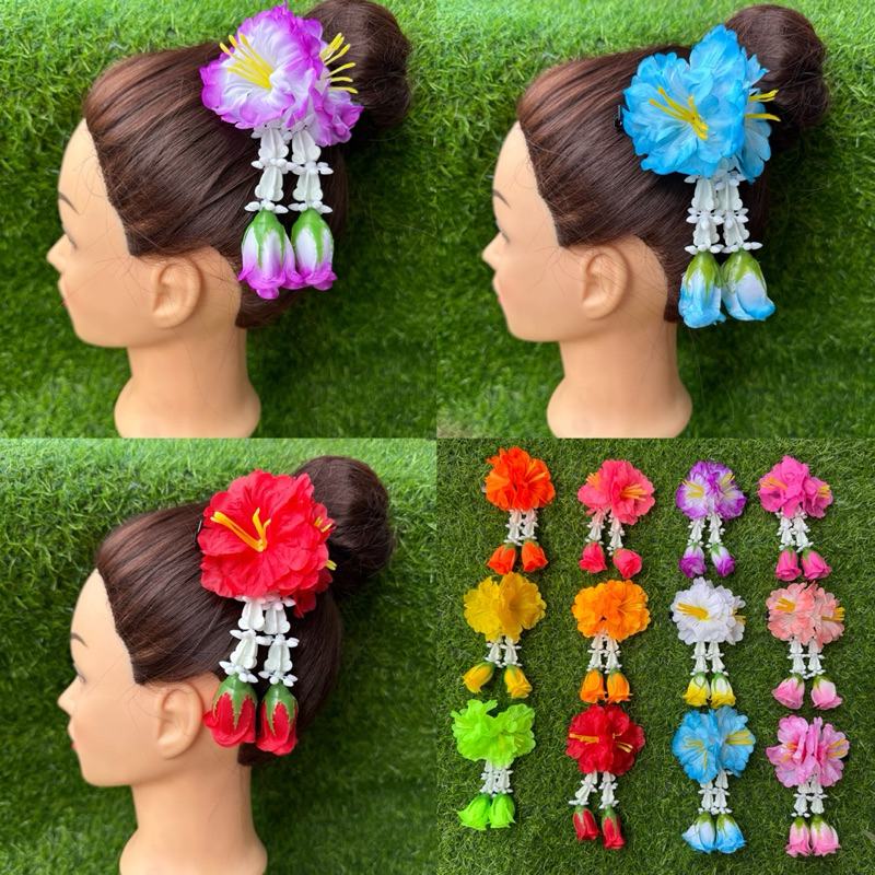กิ๊บดอกชบา 2 ชาย พร้อมส่ง (ผลิตเอง)