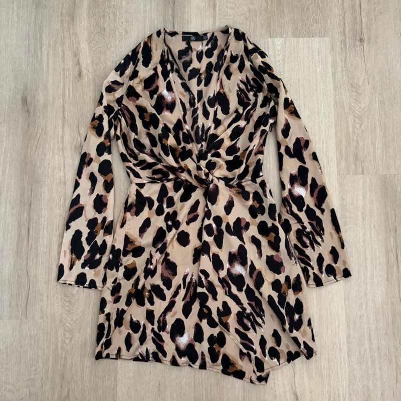 Missguided Leopard Dress Size 38 EU