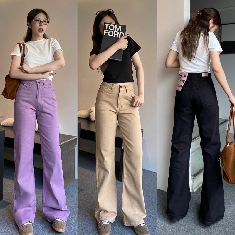 กางเกงยีนส์ ทรงขาม้า  ป้ายChuu5KG