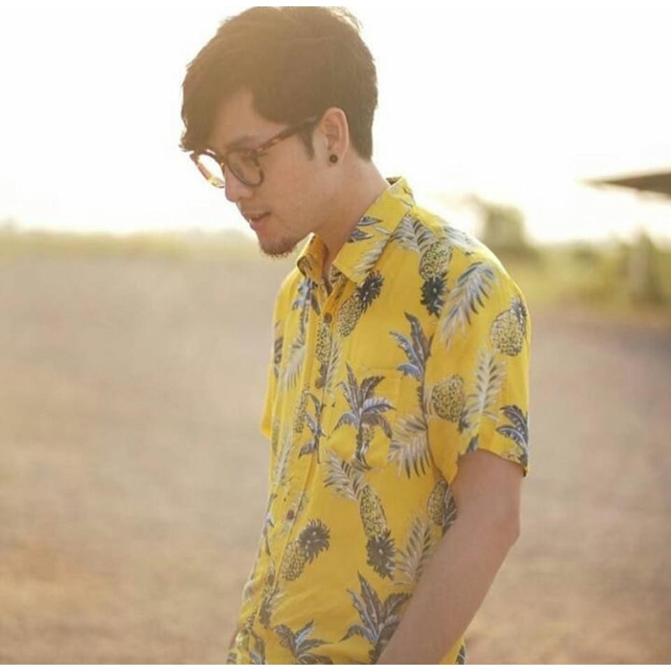 S001 TARA Shirt Span เสื้อเชิ้ตฮาวาย ลายสัปปะรด สงกรานต์ เนื้อผ้าสปัน ผ้านุ่ม ใส่สบาย ลายนี้ไม่มีเอ้าท์ รูปที่ 6
