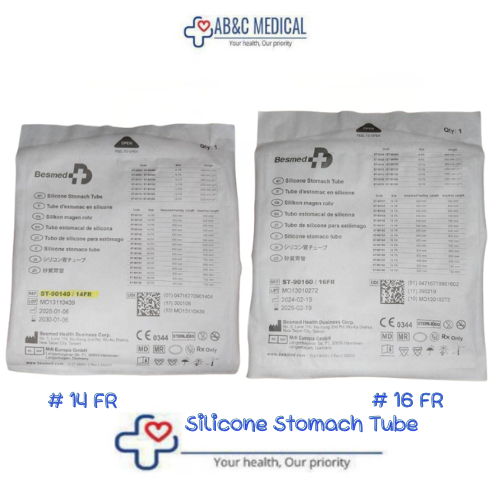 สายให้อาหาร ซิลิโคน NG Tube , silicone stomach tube  เบอร์ 14  เบอร์ 16
