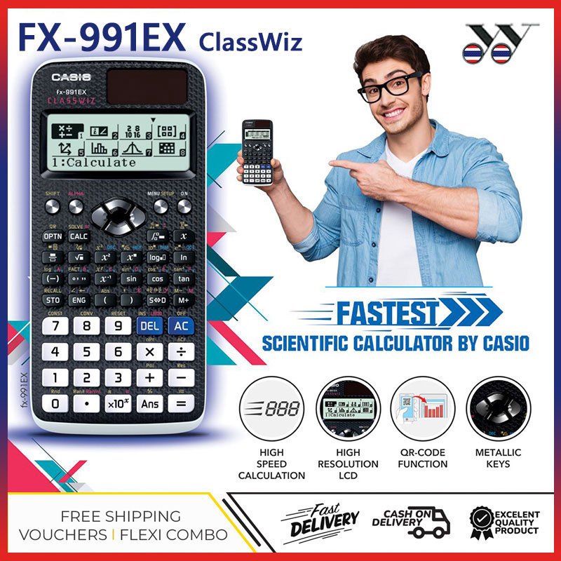 Scientific Calculator FX-991EX ClassWiz non-programmable เครื่องคิดเลขวิทยาศาสตร์