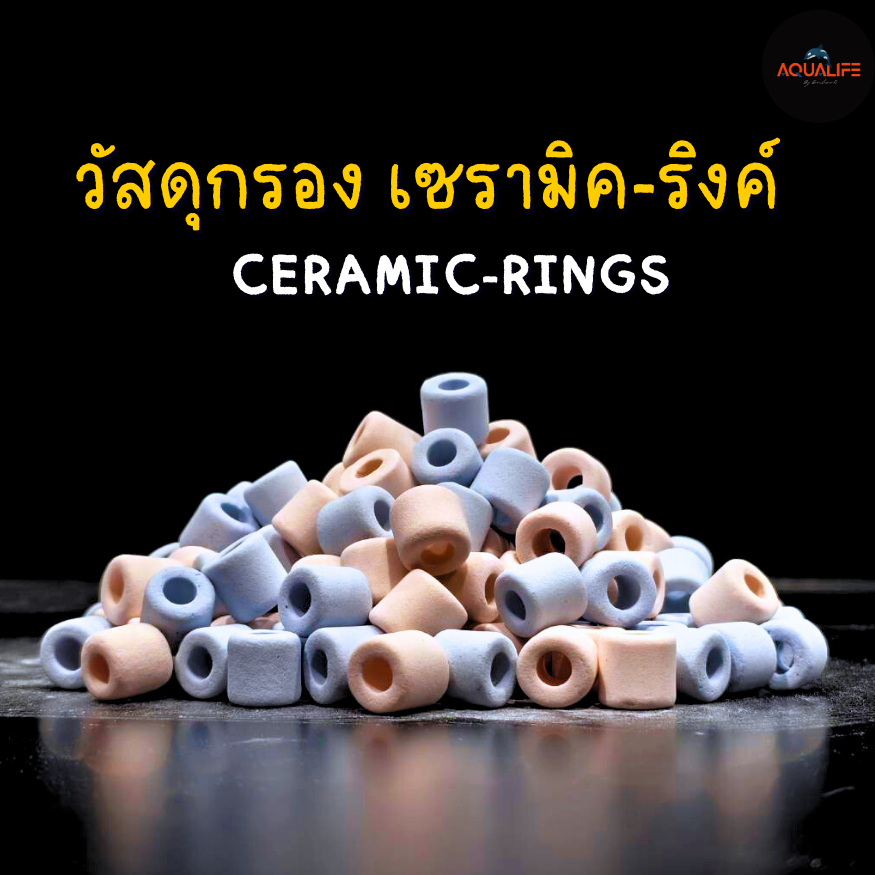 วัสดุกรอง เซรามิคริงค์ พร้อมถุงใส่ 1.0Kg