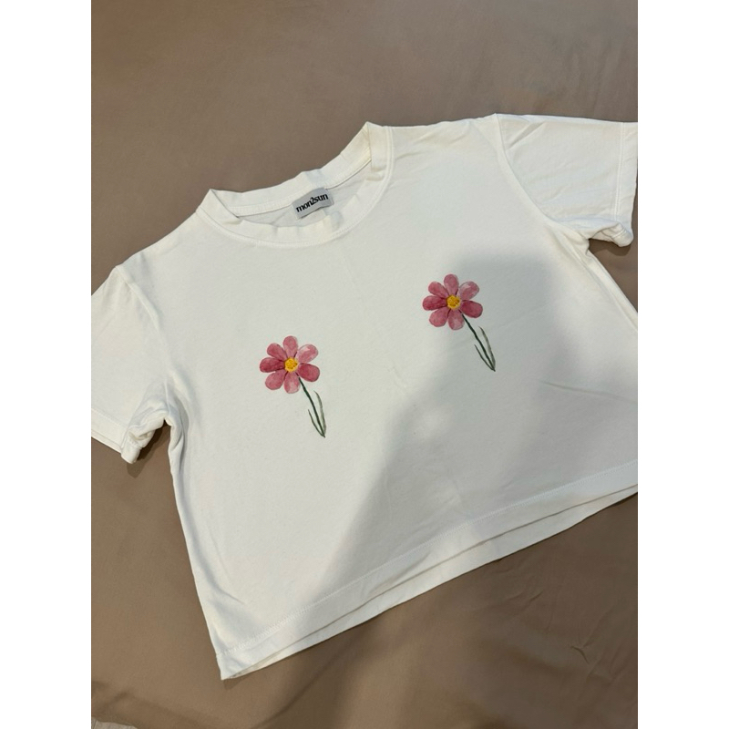 เสื้อยืด mon2sun ลายดอกไม้ น่ารักมาก