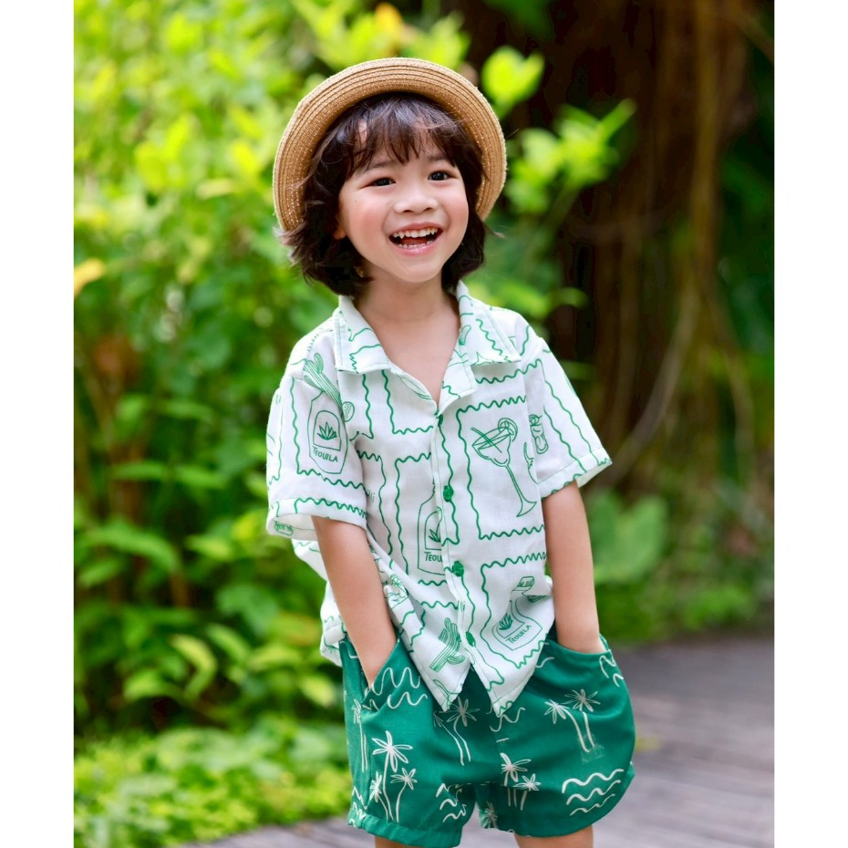 L09 Coconut& cocktail shirt set